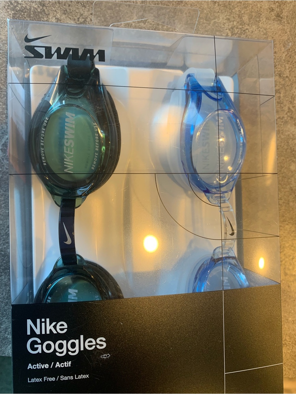 NWT Nike Swim Goggles - Blue & Teal